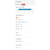 Фильтр товаров